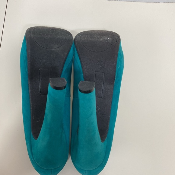 JustFab Women’s Size 10 “Ada” Platform Faux Suede Heels Pumps Peep Toe Preppy - Picture 5 of 16